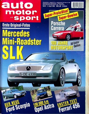 Deckblatt Auto Motor und Sport (08/1994)